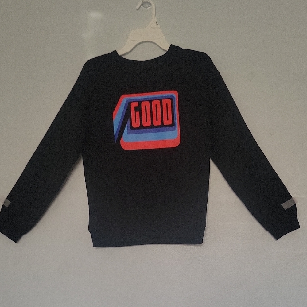 PatPat Black and Blue Graphic Men's Sweater